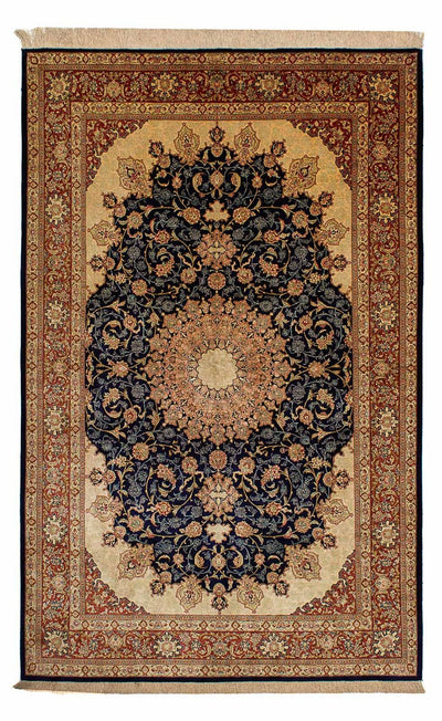 Tapis de Qom en soie Tapis 132x216cm - Tapis oriental