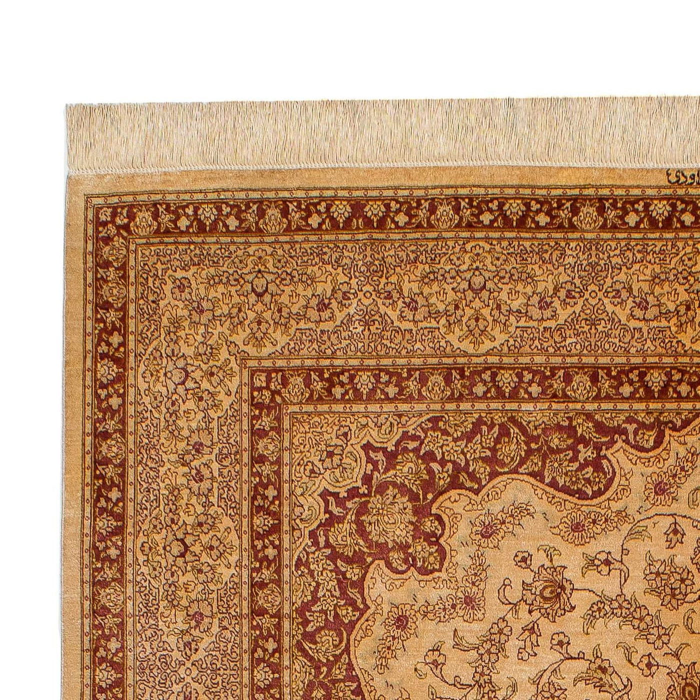 Tapis de Qom en soie Tapis 237x154cm - Tapis persan