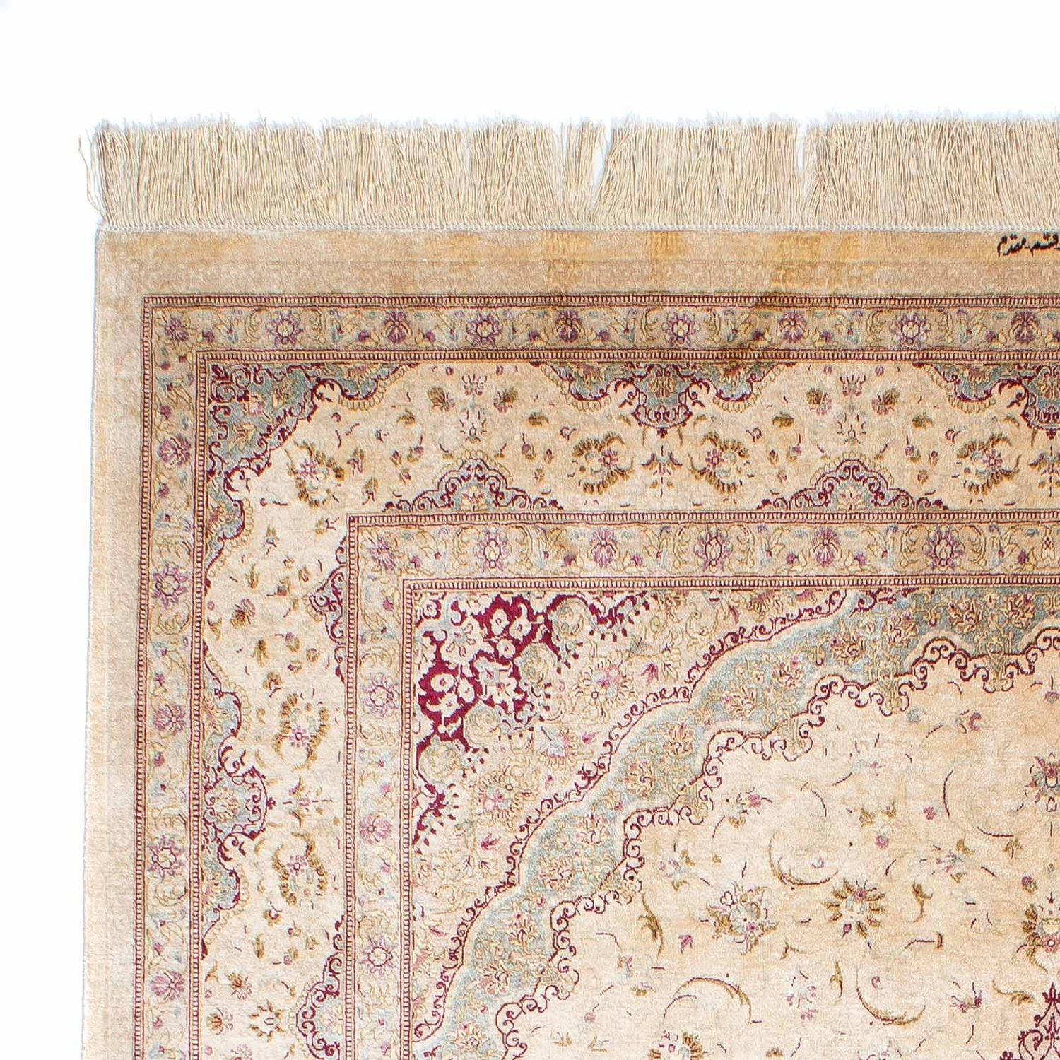 Tapis persan - Ghom - 233 x 158 cm - beige