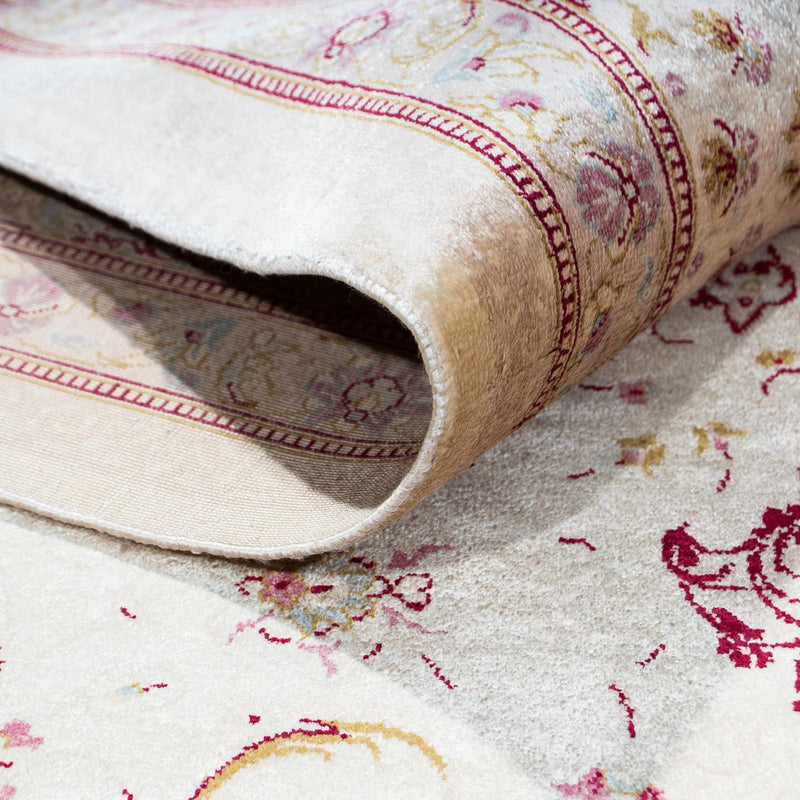 Tapis persan - Ghom - 233 x 158 cm - beige