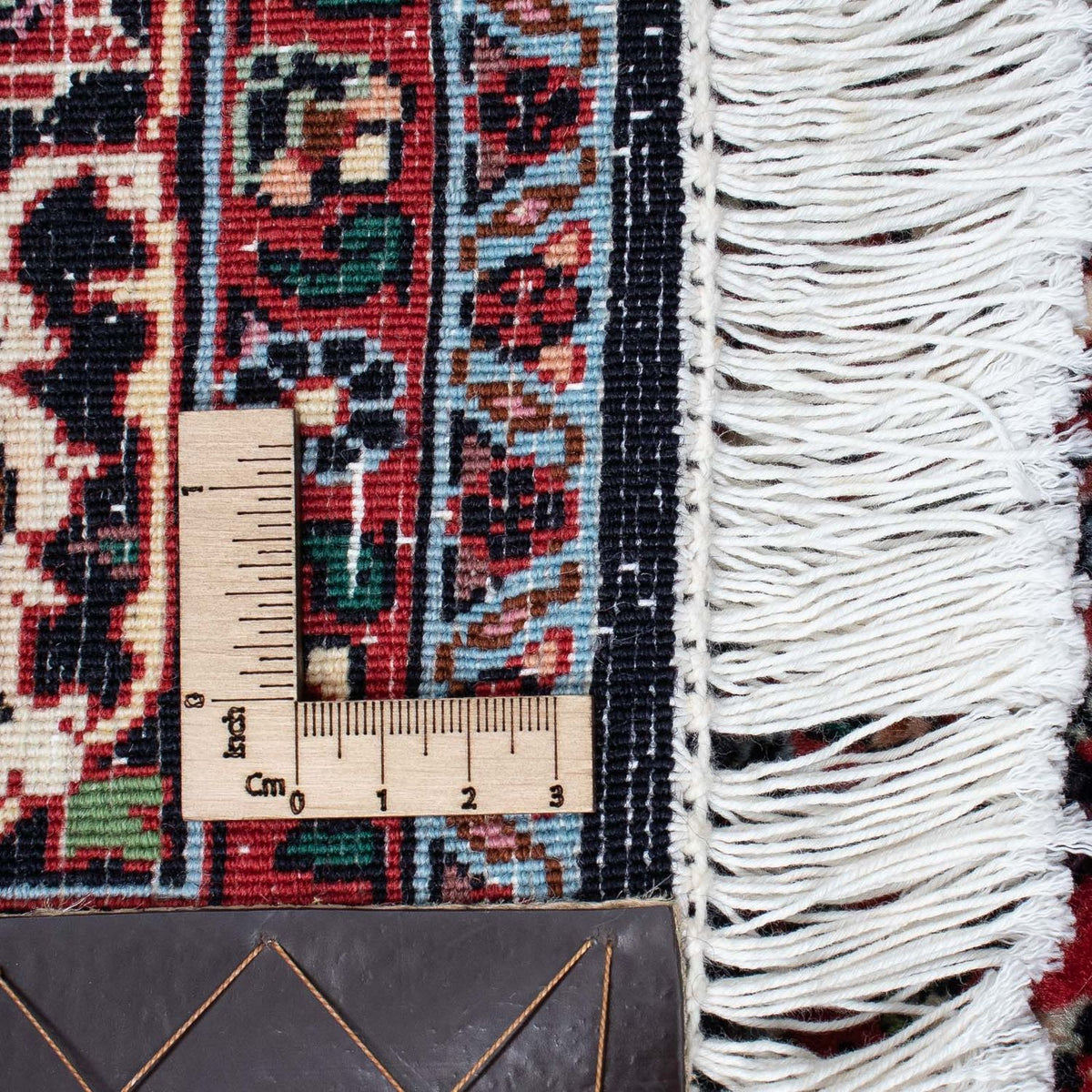 Tapis persan - Bidjar - 215 x 128 cm - rouge clair