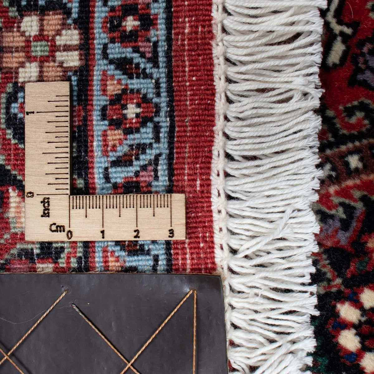 Tapis persan - Bidjar - 205 x 130 cm - rouge clair