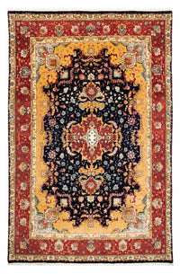 Tapis persan - Tabriz - Royal - 288 x 190 cm - bleu foncé