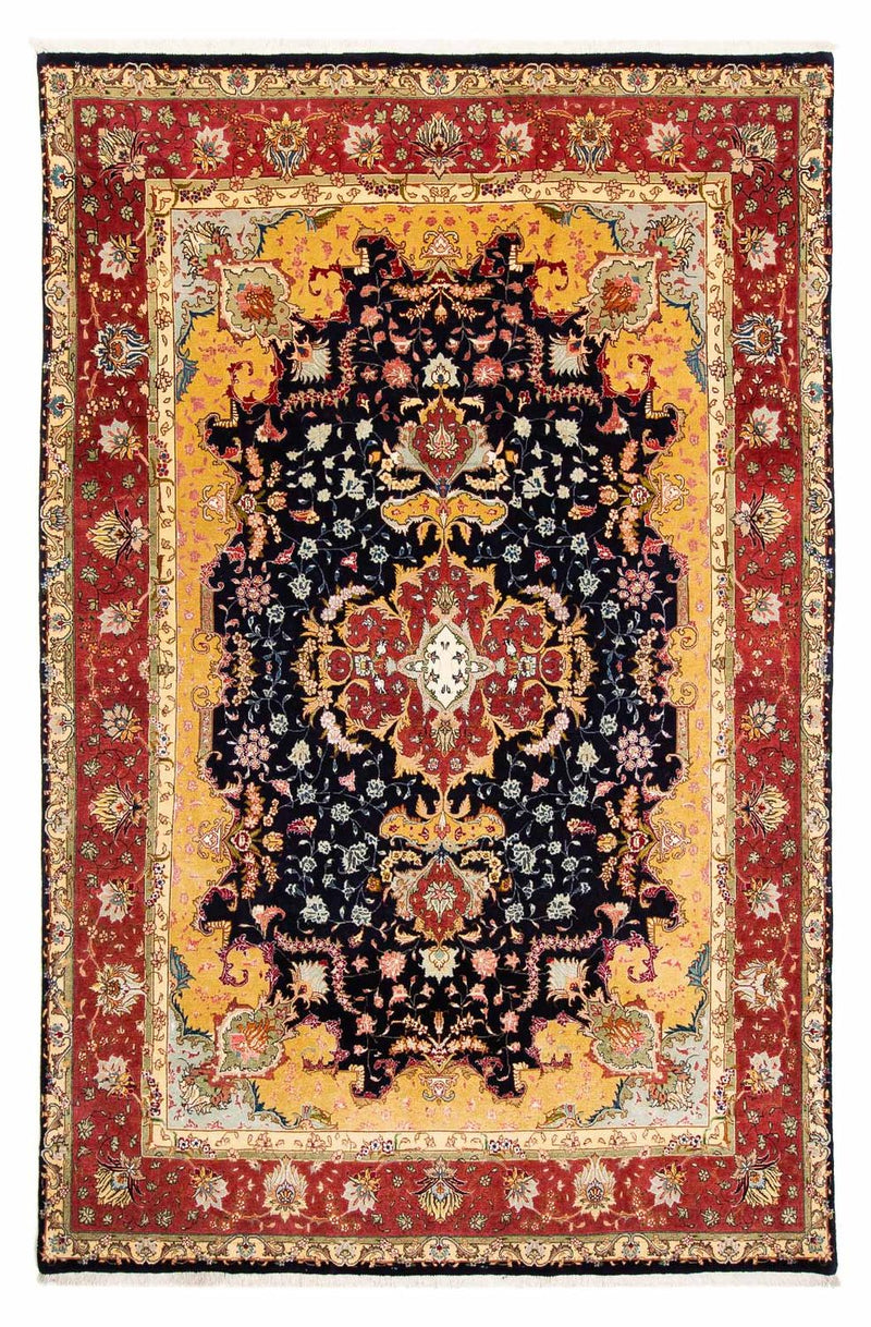 Tapis persan - Tabriz - Royal - 288 x 190 cm - bleu foncé