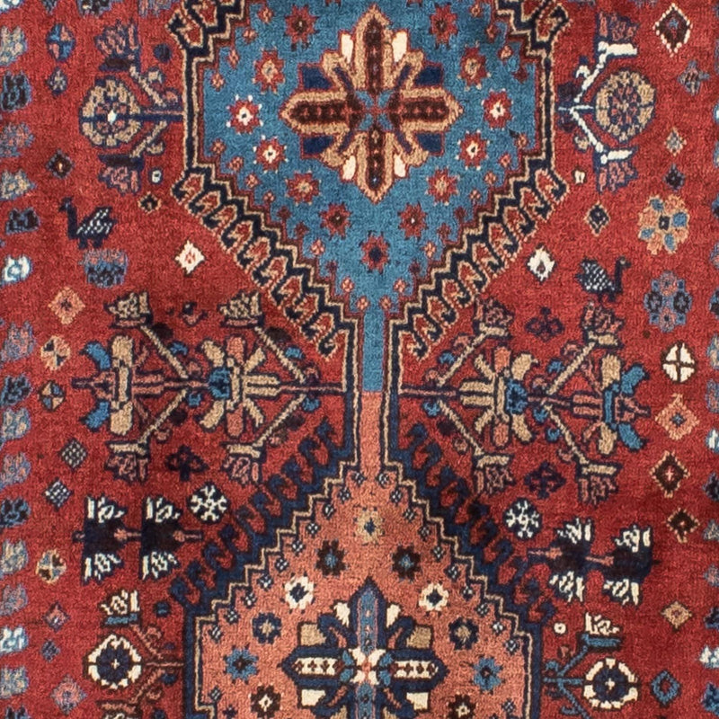 Tapis de couloir Tapis persan - Nomadic - 370 x 84 cm - rouge foncé