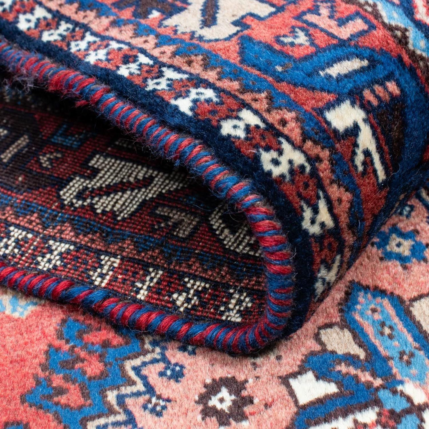Tapis de couloir Tapis persan - Nomadic - 370 x 84 cm - rouge foncé
