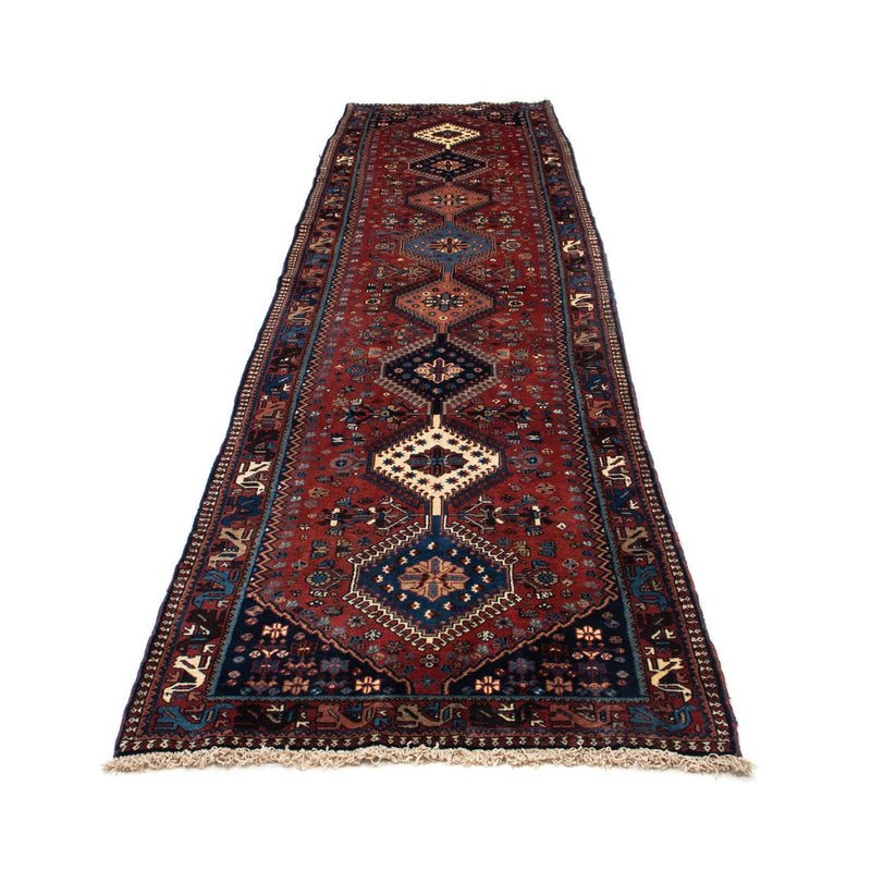 Tapis de couloir Tapis persan - Nomadic - 370 x 84 cm - rouge foncé