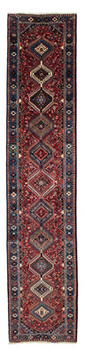 Tapis de couloir Tapis persan - Nomadic - 368 x 80 cm - rouge foncé