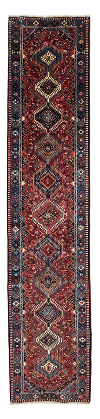 Tapis de couloir Tapis persan - Nomadic - 368 x 80 cm - rouge foncé