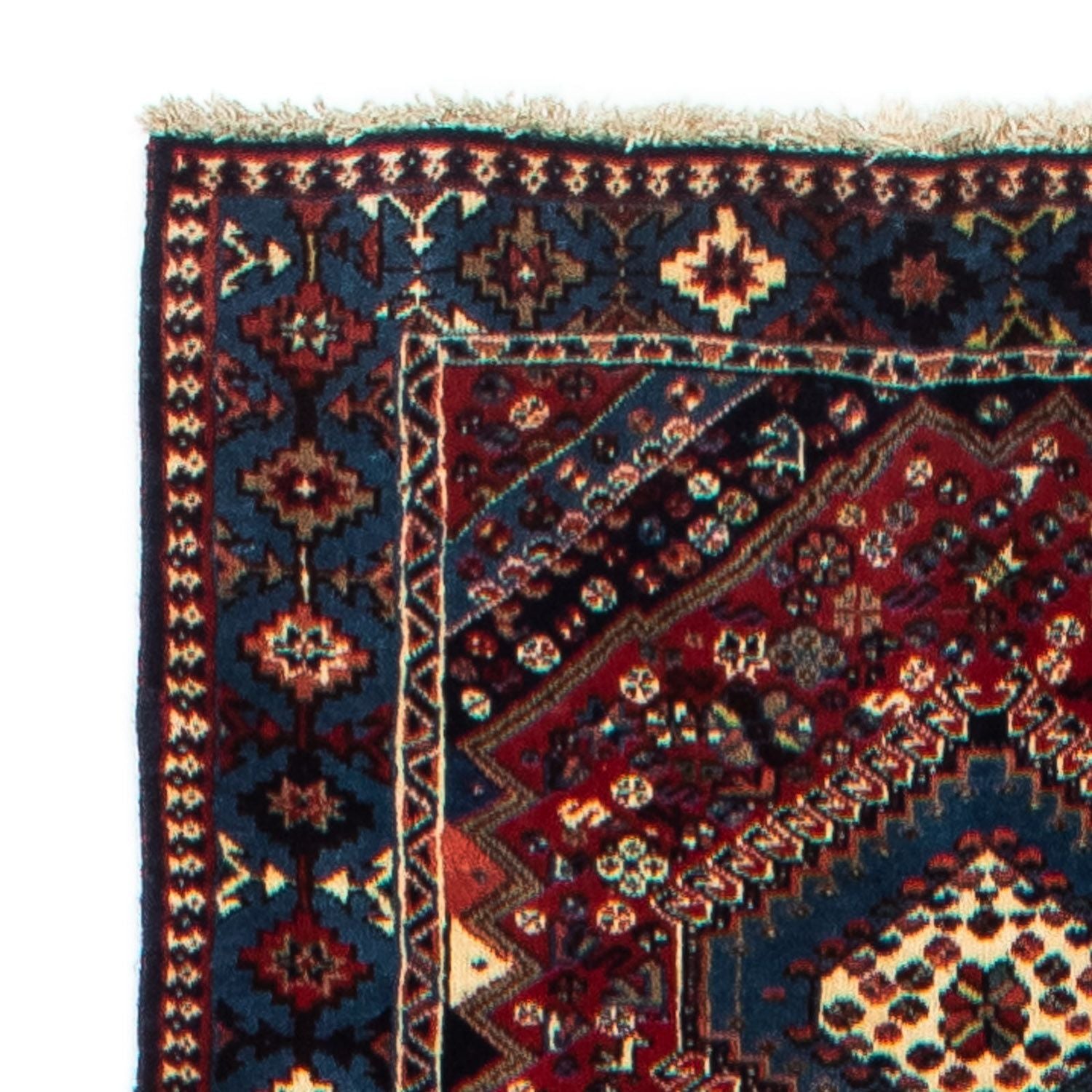 Tapis de couloir Tapis persan - Nomadic - 368 x 80 cm - rouge foncé