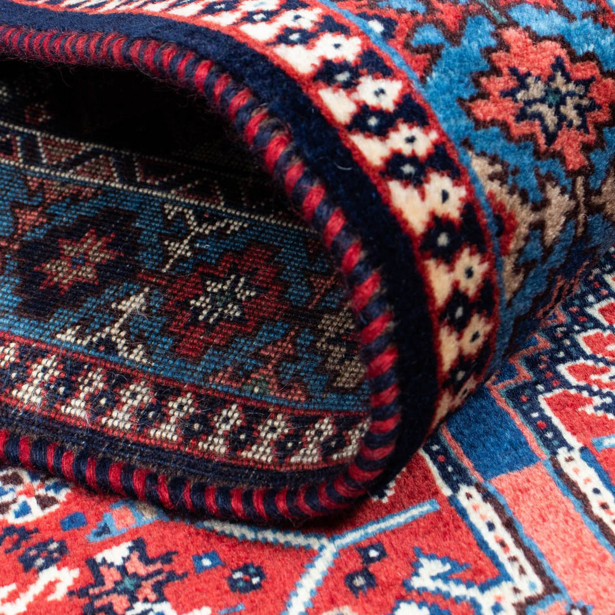 Tapis de couloir Tapis persan - Nomadic - 368 x 80 cm - rouge foncé