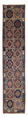 Tapis de couloir Tapis persan - Nomadic - 381 x 80 cm - multicolore