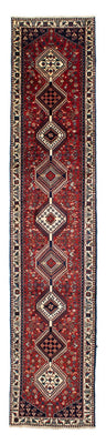 Tapis de couloir Tapis persan - Nomadic - 380 x 78 cm - rouge foncé