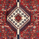 Tapis de couloir Tapis persan - Nomadic - 380 x 78 cm - rouge foncé