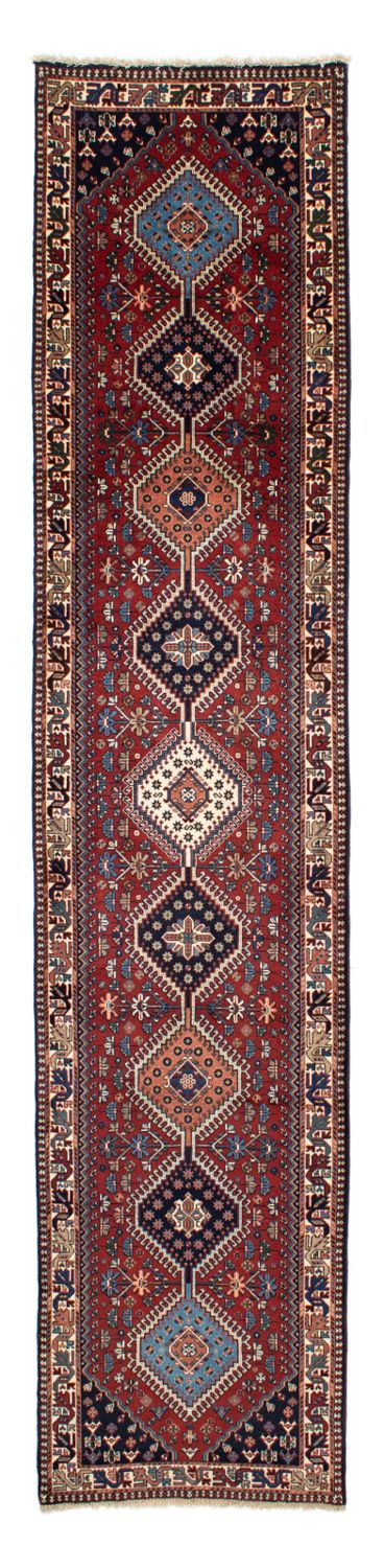Tapis de couloir Tapis persan - Nomadic - 373 x 80 cm - rouge foncé