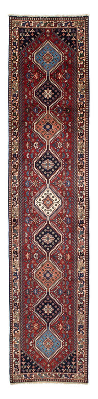 Tapis de couloir Tapis persan - Nomadic - 373 x 80 cm - rouge foncé
