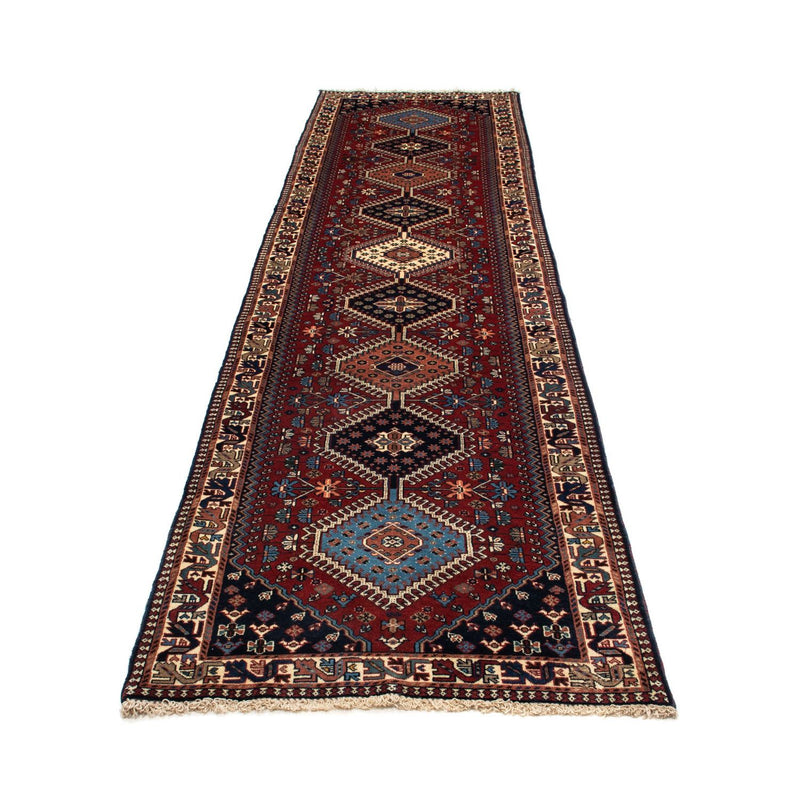 Tapis de couloir Tapis persan - Nomadic - 373 x 80 cm - rouge foncé