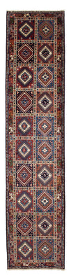 Tapis de couloir Tapis persan - Nomadic - 398 x 83 cm - multicolore
