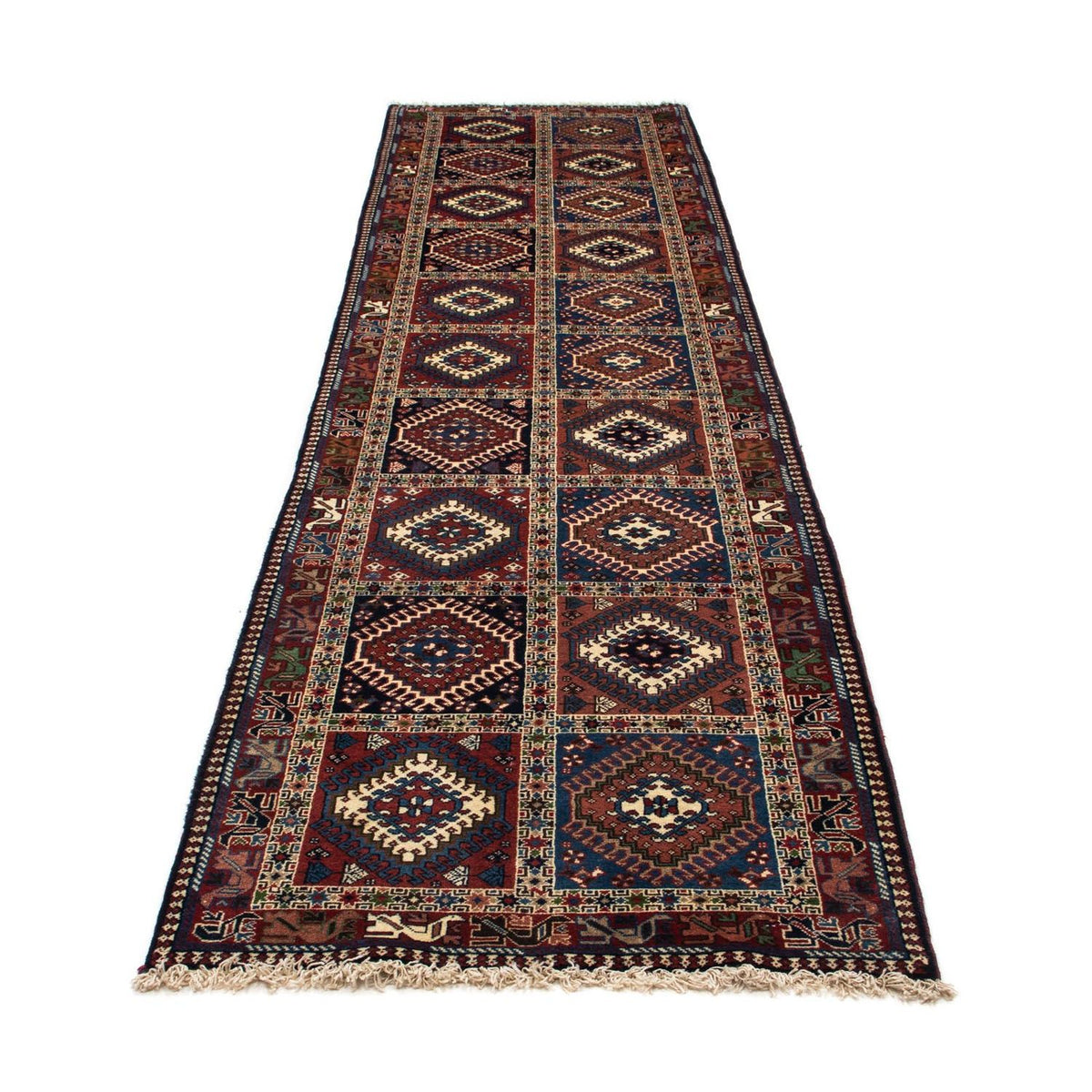 Tapis de couloir Tapis persan - Nomadic - 398 x 83 cm - multicolore