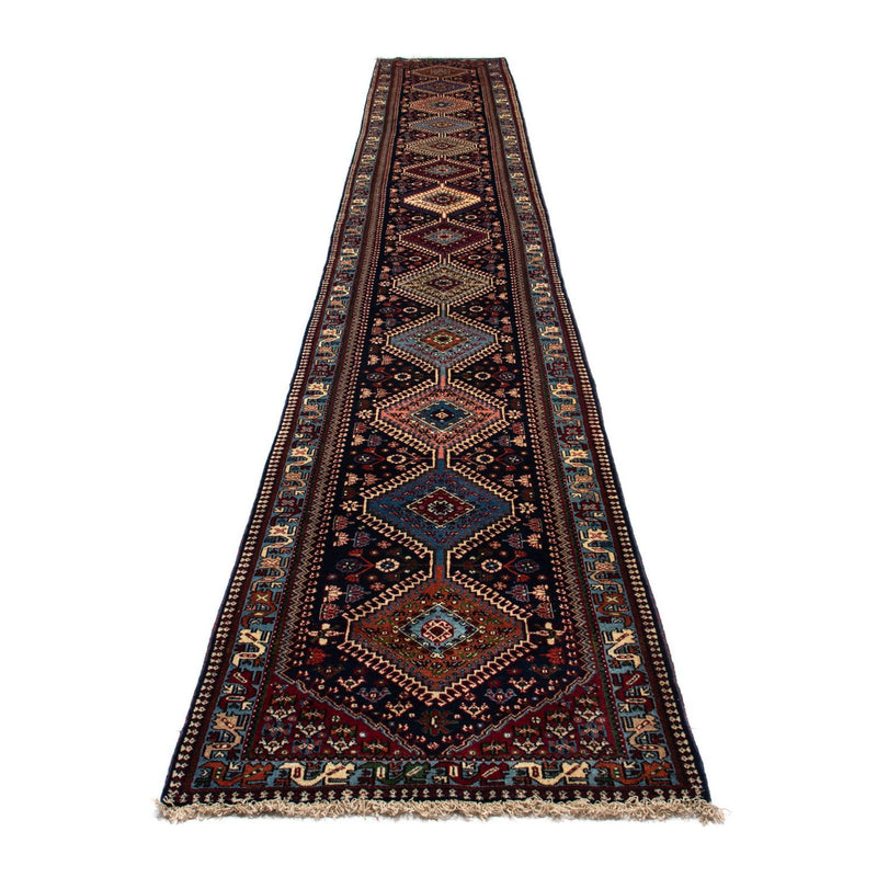 Tapis de couloir Tapis persan - Nomadic - 580 x 83 cm - bleu foncé
