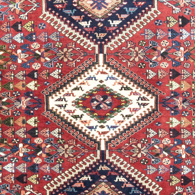 Tapis persan - Nomadic - 217 x 130 cm - rouge foncé