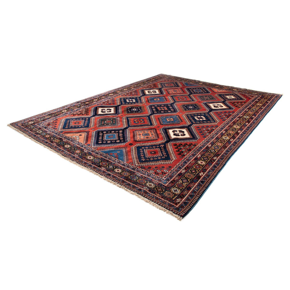 Tapis persan - Nomadic - 340 x 253 cm - rouge