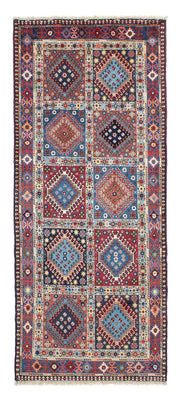 Tapis de couloir Tapis persan - Nomadic - 196 x 80 cm - bleu