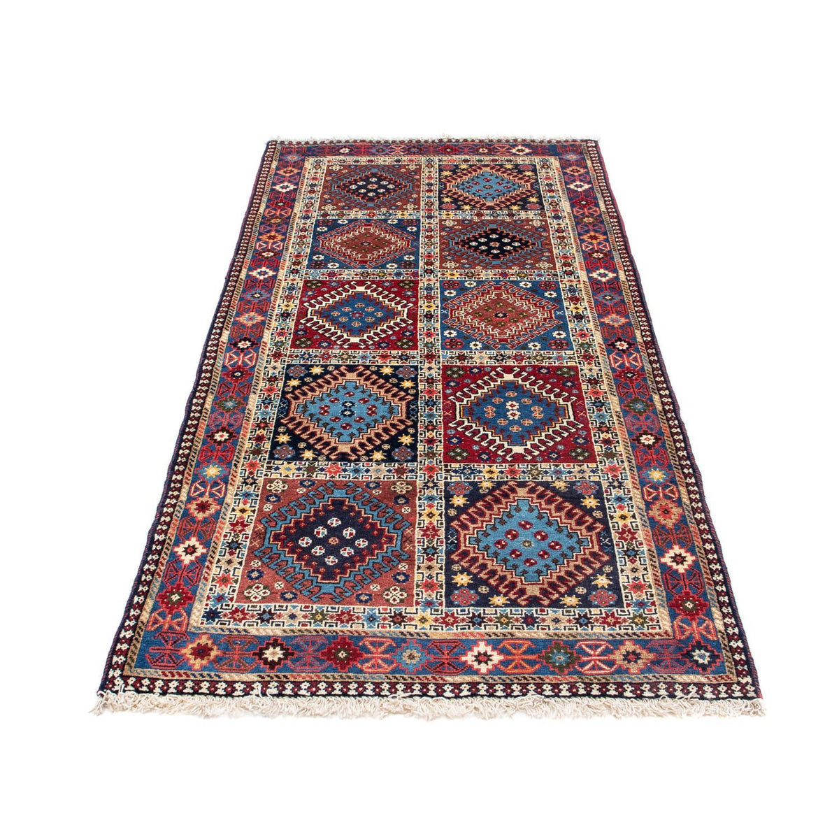 Tapis de couloir Tapis persan - Nomadic - 196 x 80 cm - bleu