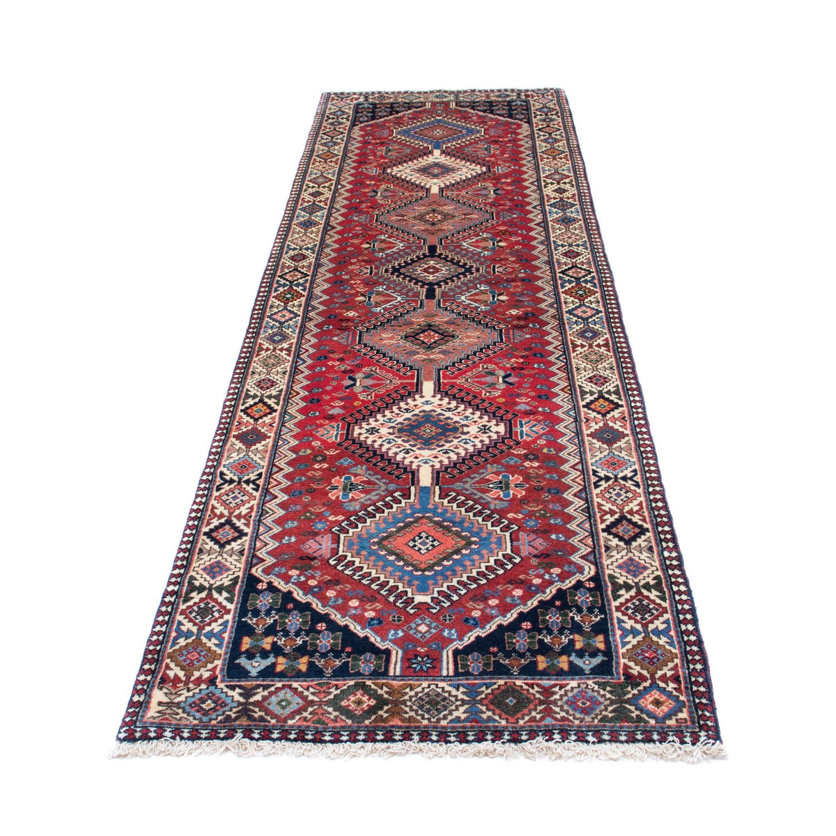 Tapis de couloir Tapis persan - Nomadic - 292 x 80 cm - rouge clair