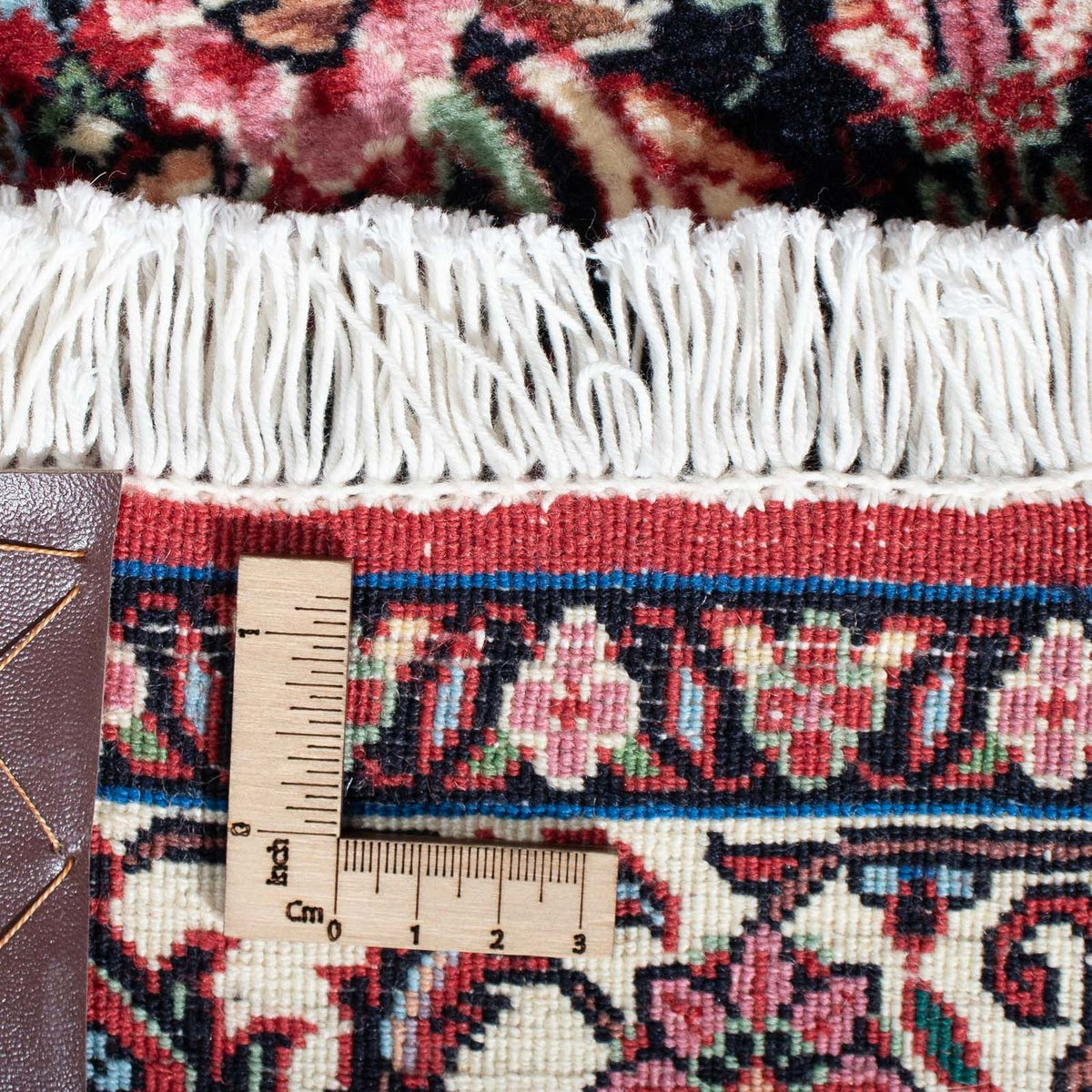 Tapis de couloir Tapis persan - Bidjar - 211 x 72 cm - rouge clair