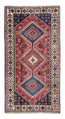 Tapis de couloir Tapis persan - Nomadic - 194 x 98 cm - rouge