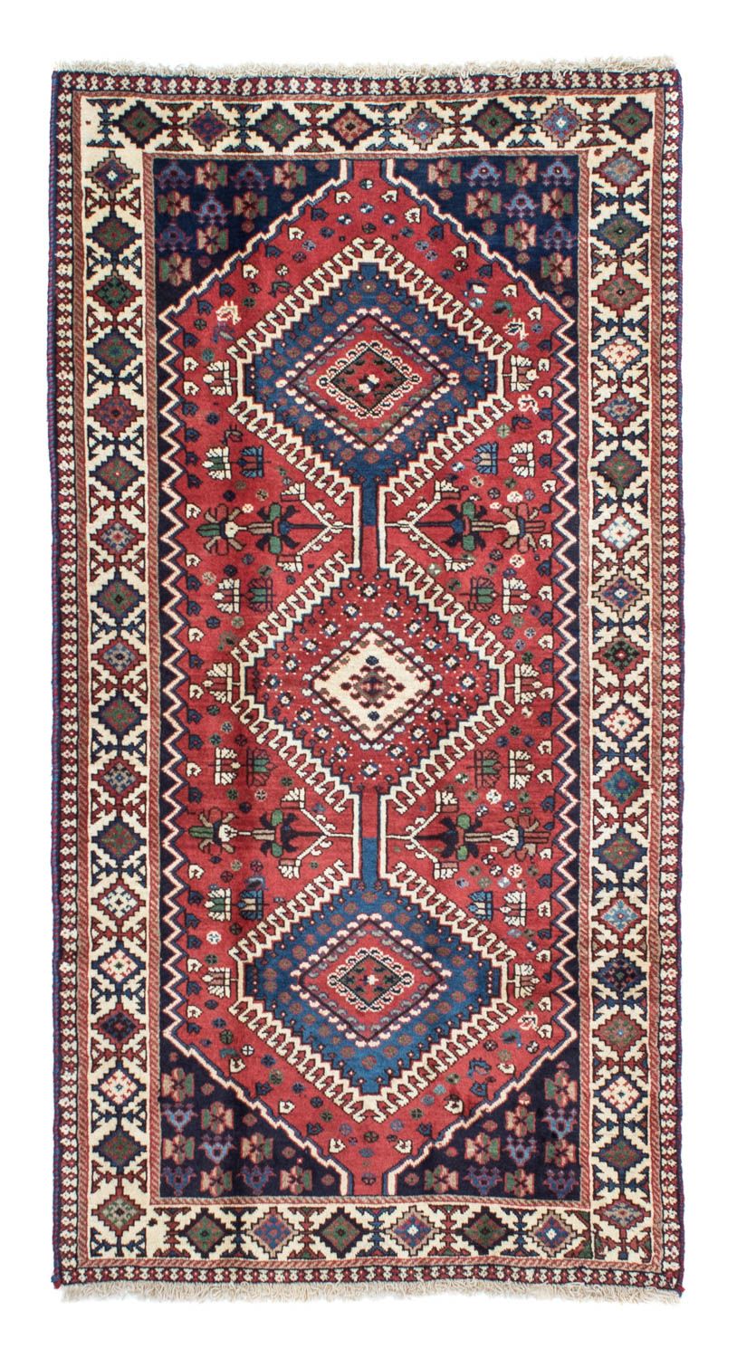 Tapis de couloir Tapis persan - Nomadic - 194 x 98 cm - rouge