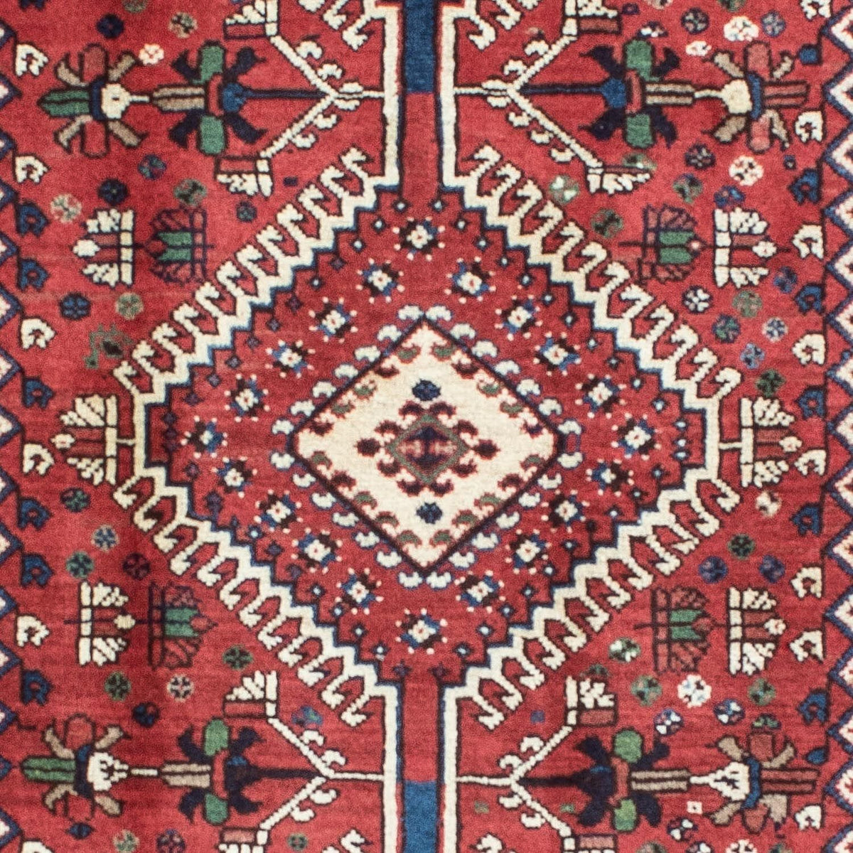 Tapis de couloir Tapis persan - Nomadic - 194 x 98 cm - rouge