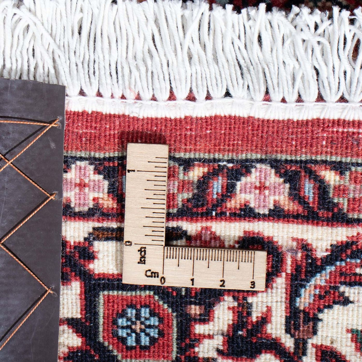 Tapis de couloir Tapis persan - Bidjar - 211 x 75 cm - bleu foncé