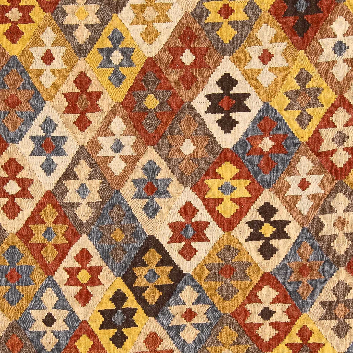 Tapis Kelim - Splash - 290 x 203 cm - multicolore