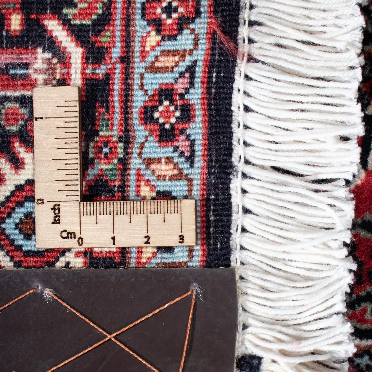 Tapis de couloir Tapis persan - Bidjar - 218 x 76 cm - beige