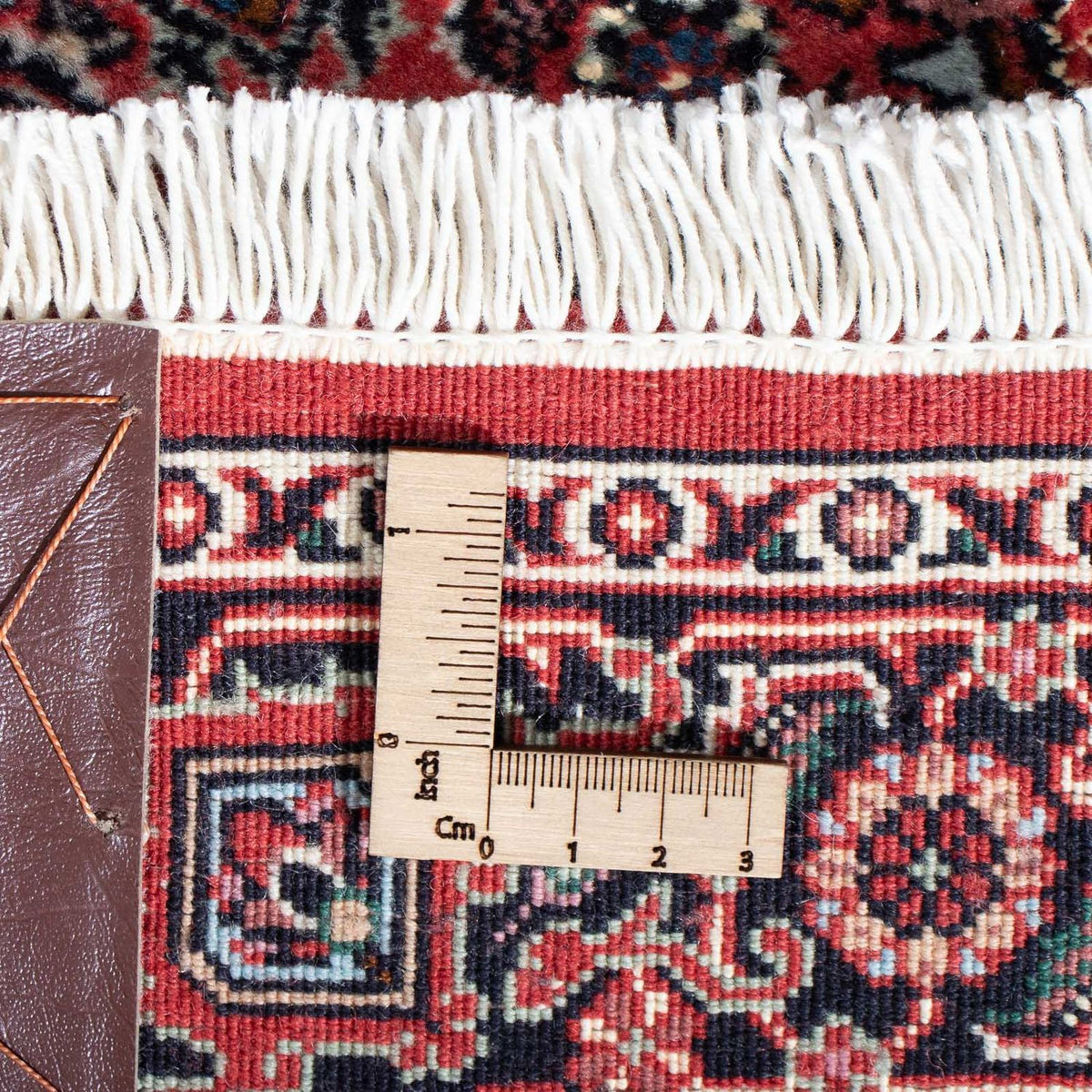 Tapis de couloir Tapis persan - Bidjar - 294 x 90 cm - rouge clair