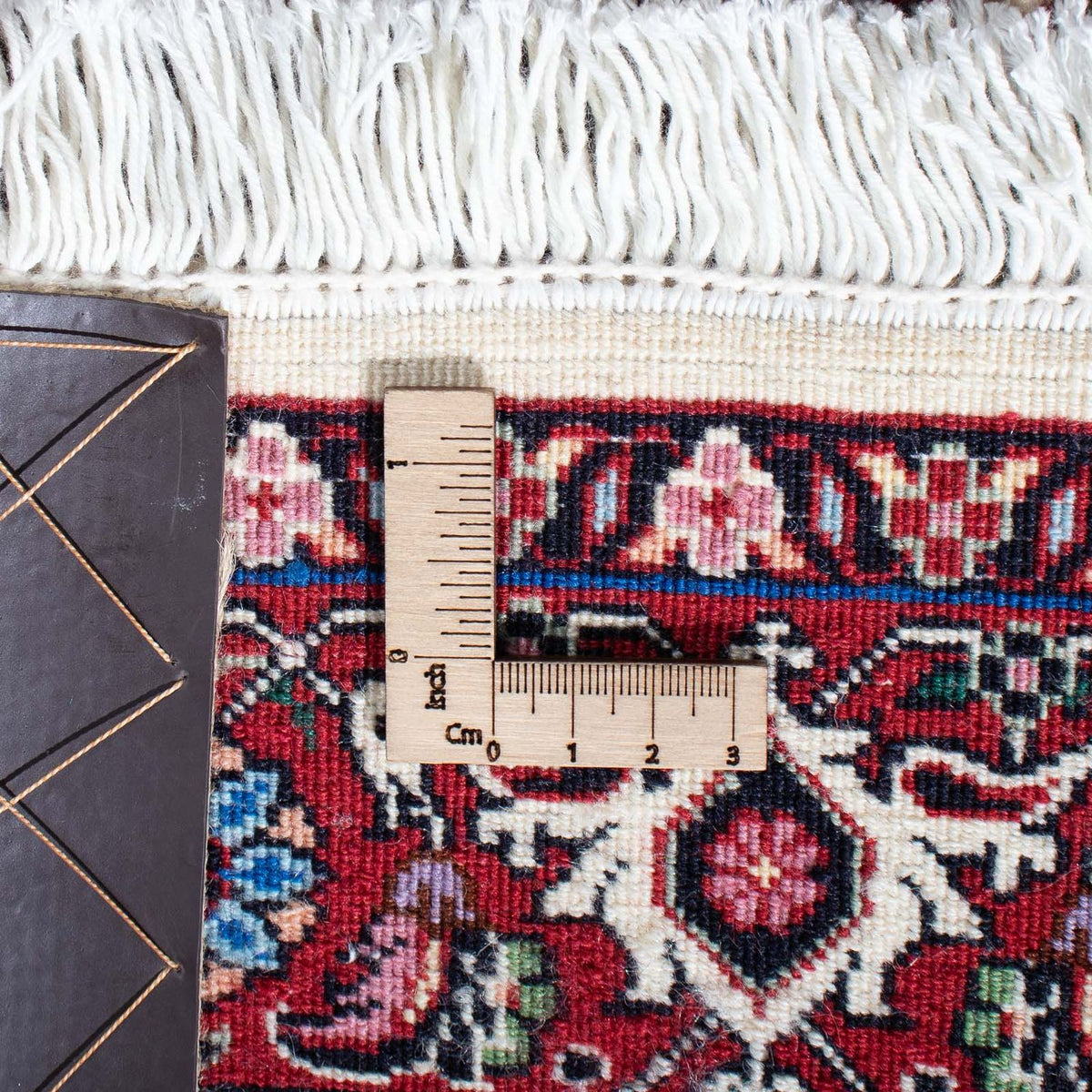 Tapis de couloir Tapis persan - Bidjar - 297 x 86 cm - beige