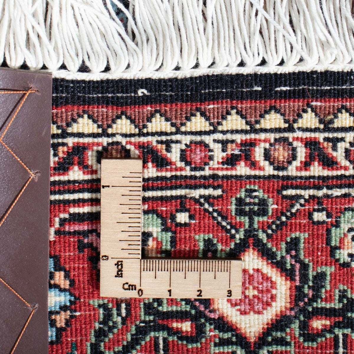 Tapis de couloir Tapis persan - Bidjar - 298 x 82 cm - bleu foncé