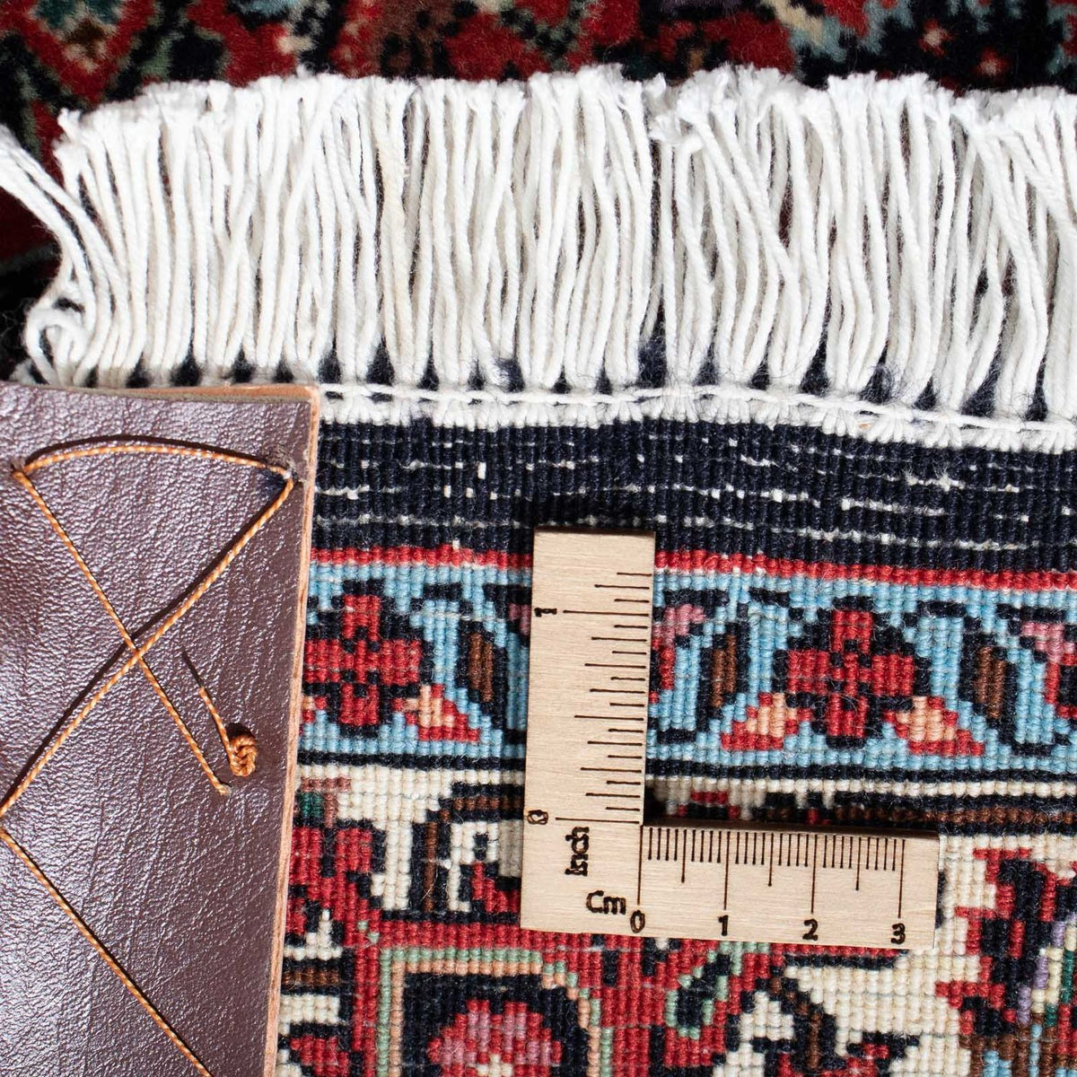 Tapis de couloir Tapis persan - Bidjar - 296 x 82 cm - bleu foncé