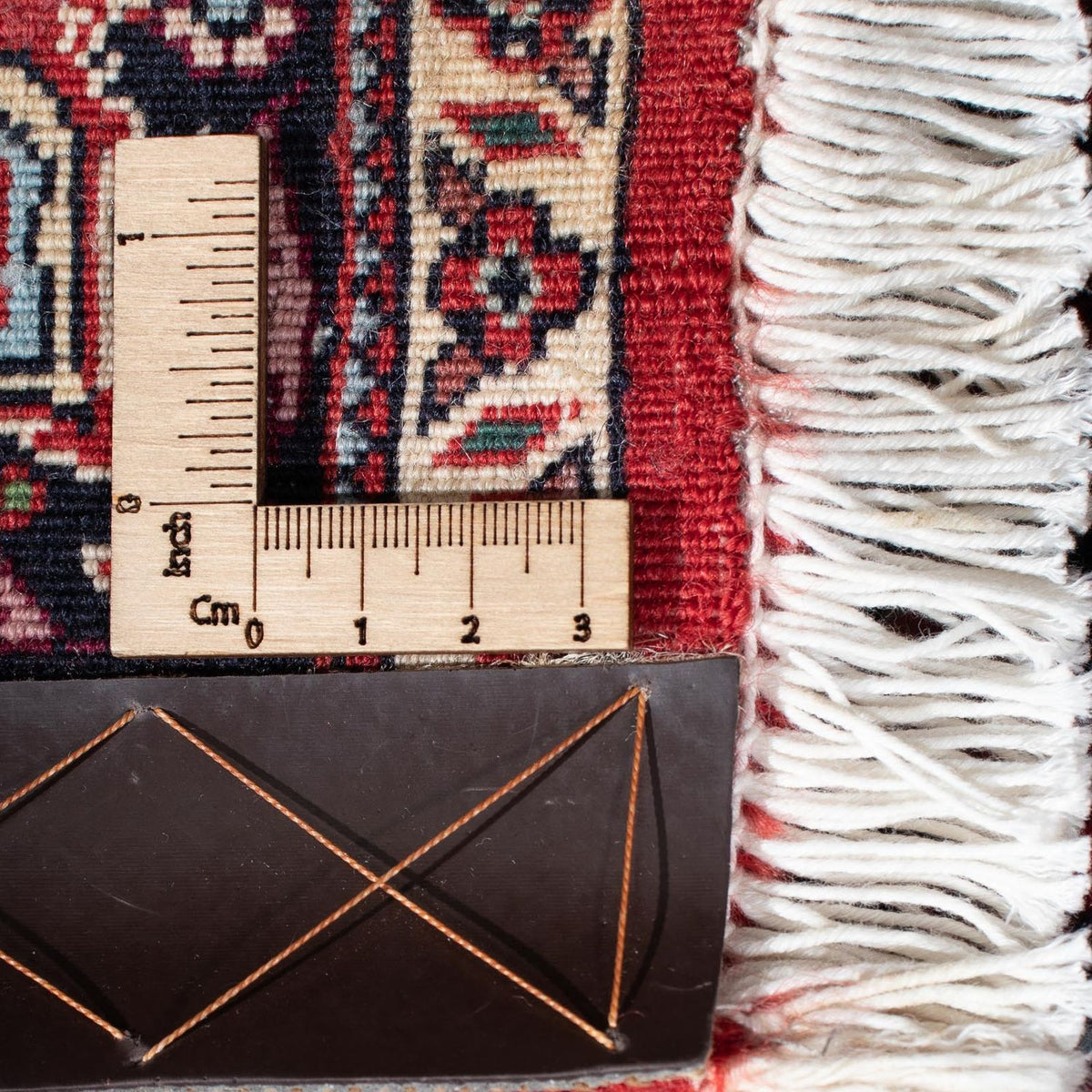 Tapis de couloir Tapis persan - Bidjar - 300 x 83 cm - rouge