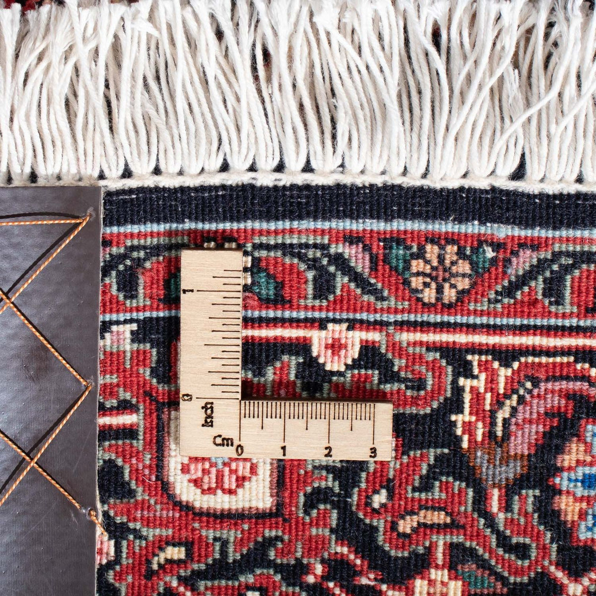 Tapis de couloir Tapis persan - Bidjar - 313 x 83 cm - rouge foncé