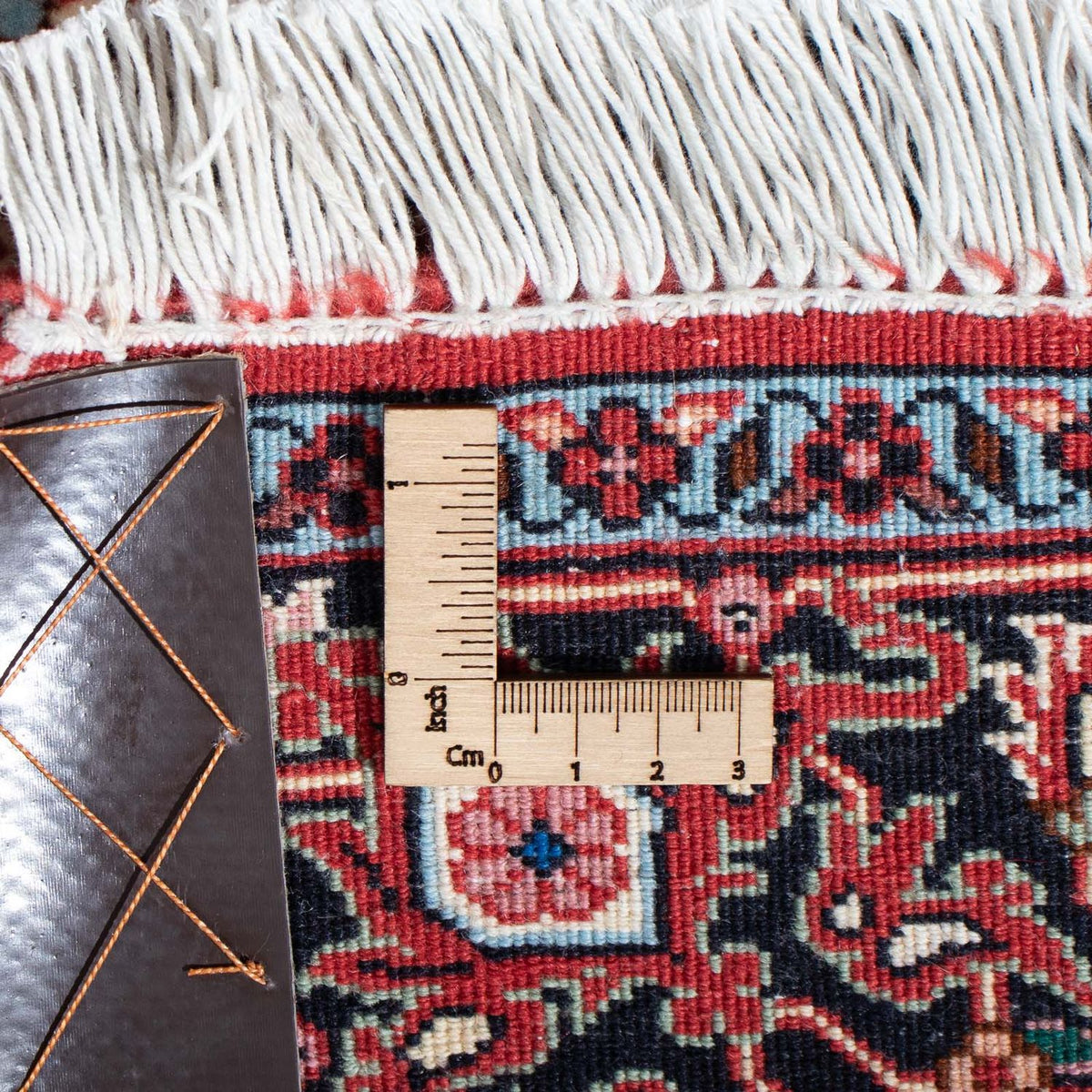 Tapis de couloir Tapis persan - Bidjar - 295 x 85 cm - rouge foncé