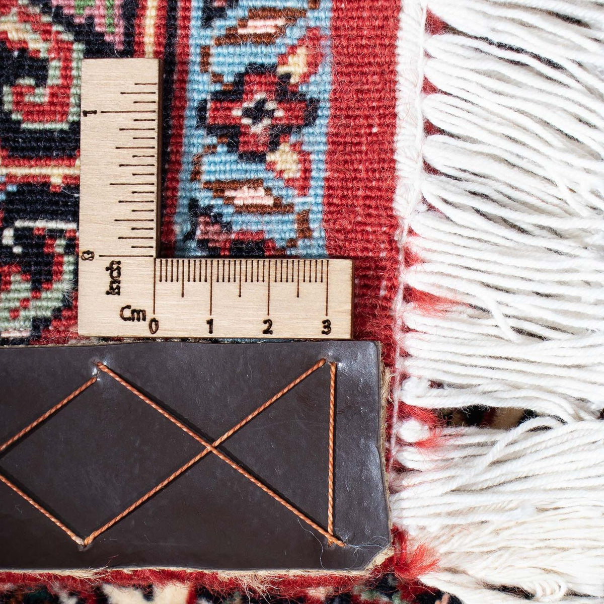 Tapis de couloir Tapis persan - Bidjar - 290 x 83 cm - rouge