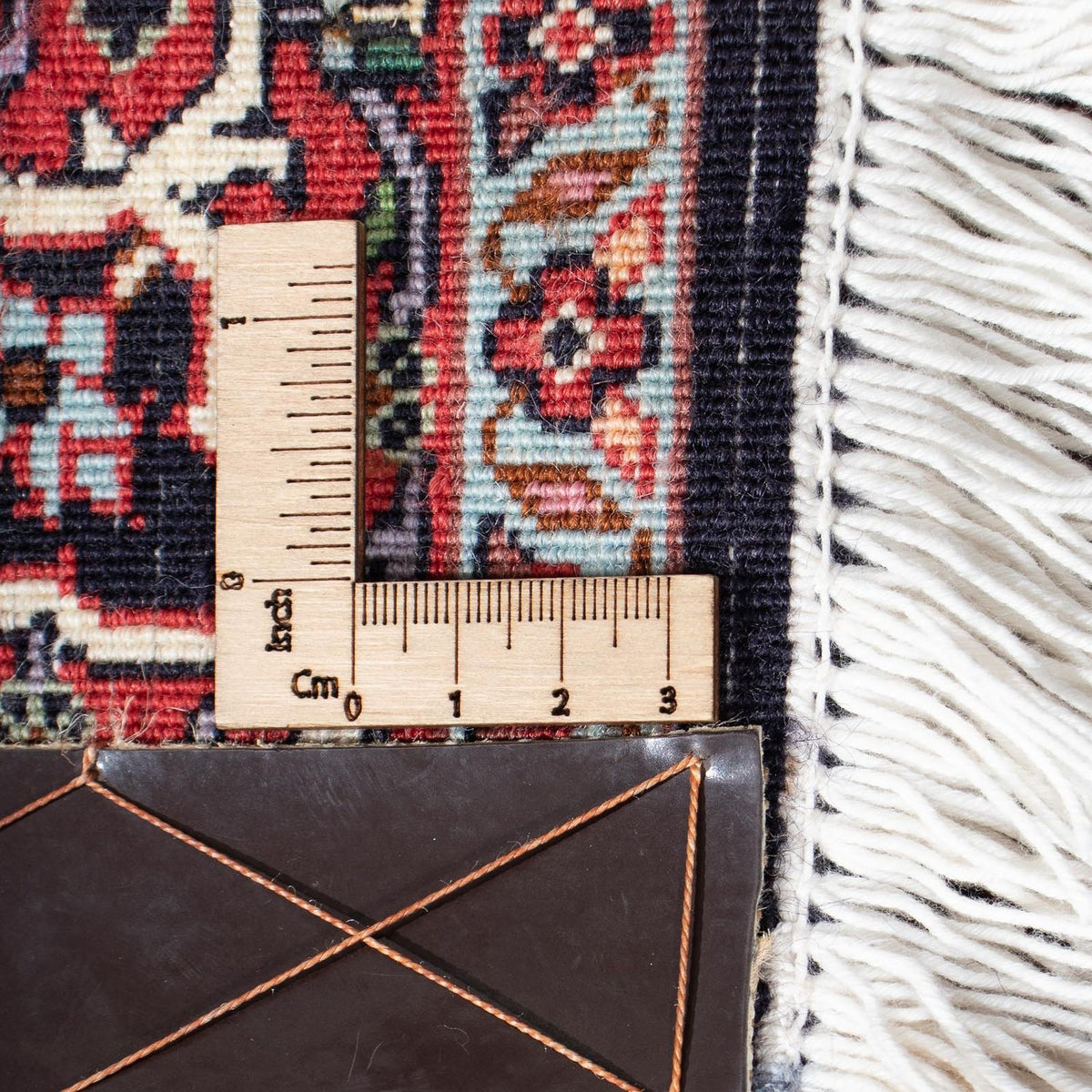 Tapis de couloir Tapis persan - Bidjar - 302 x 84 cm - beige