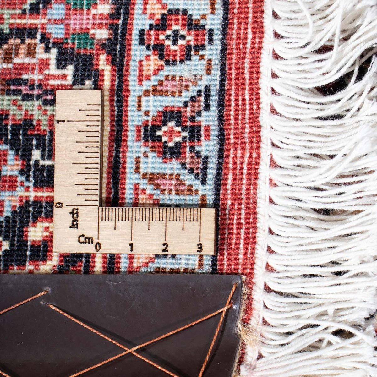 Tapis de couloir Tapis persan - Bidjar - 300 x 85 cm - beige