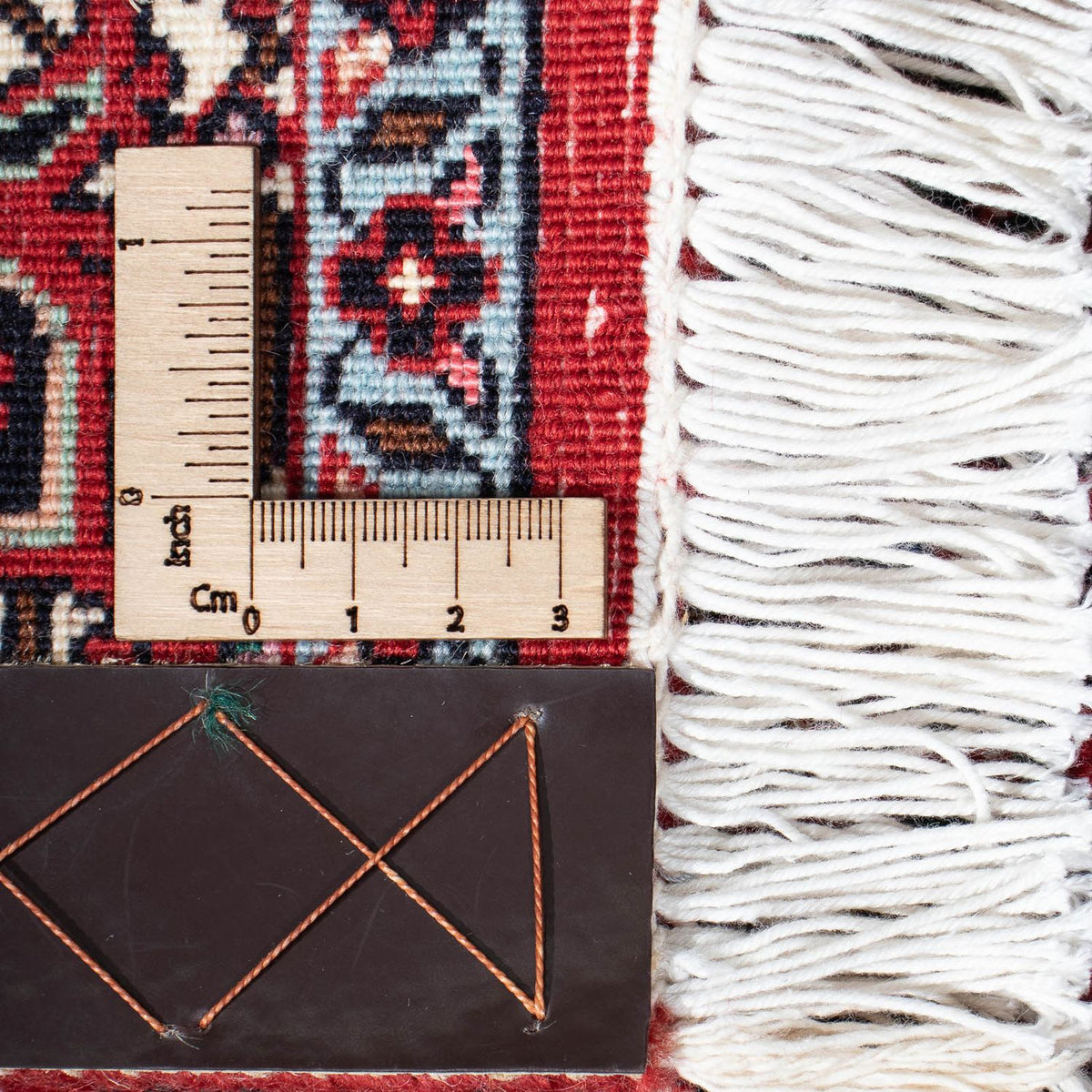 Tapis de couloir Tapis persan - Bidjar - 310 x 82 cm - rouge clair