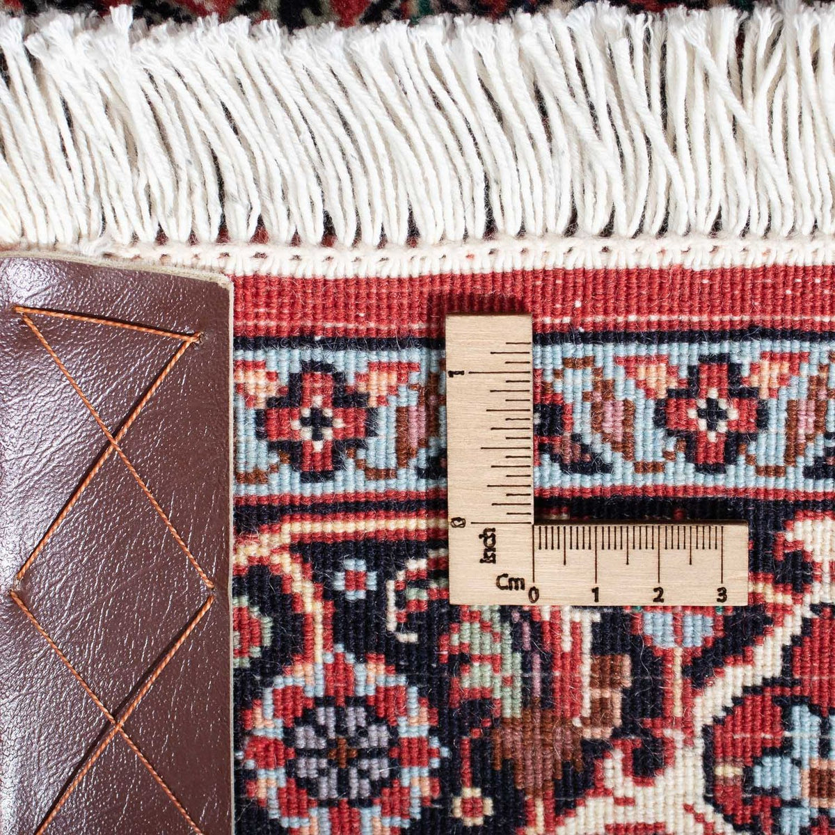 Tapis de couloir Tapis persan - Bidjar - 288 x 86 cm - beige