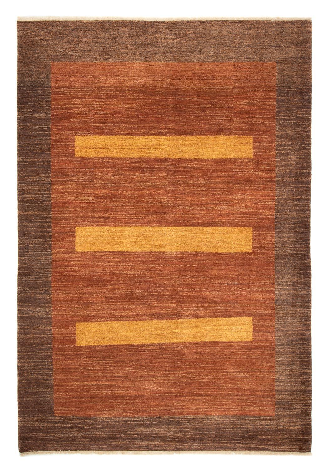 Tapis Gabbeh - Indus - 245 x 171 cm - rouille