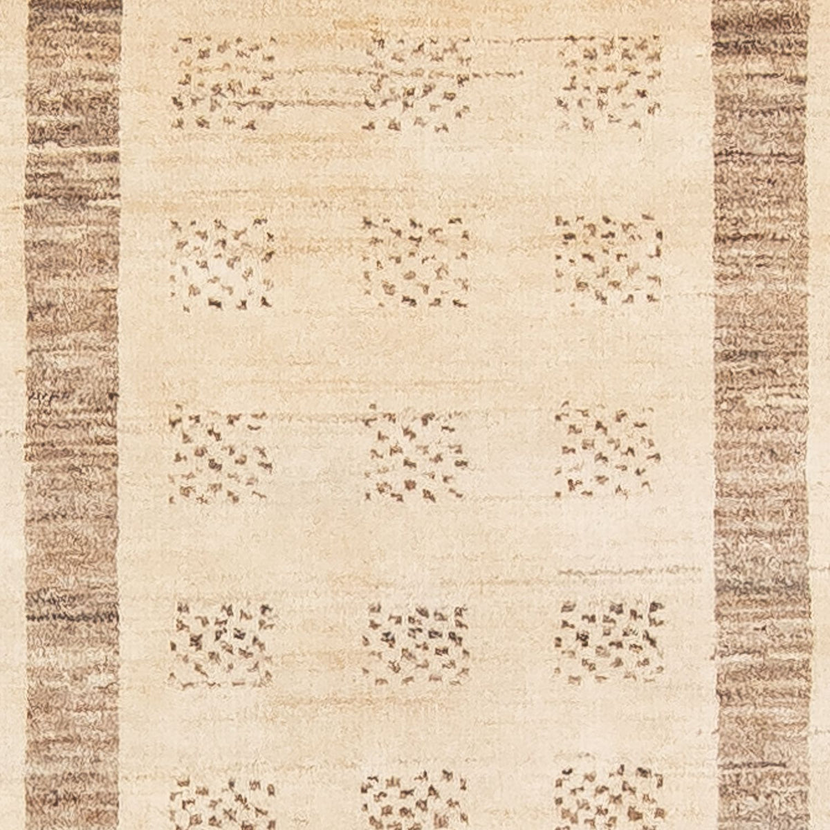 Tapis de couloir Tapis Gabbeh - Loribaft Persan - 295 x 79 cm - beige